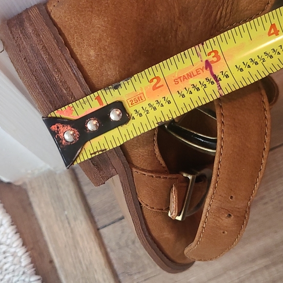 Gianni Bini Brown Suede Cut-Out Booties - Picture 6 of 6